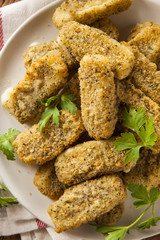 Homemade Cheesy Mozzarella Sticks