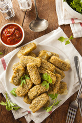 Homemade Cheesy Mozzarella Sticks