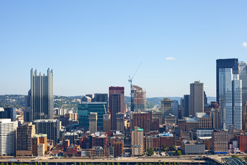 Pittsburgh Pennsylvania USA, skyline panorama