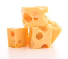 cheese isolated on white background cutout