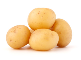 new potato tuber isolated on white background cutout