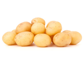 new potato tuber isolated on white background cutout