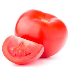 Tomato vegetable isolated on white background cutout