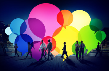 Business People Message Talking Communication Concept