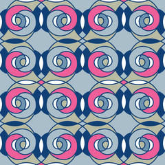 Seamless pattern geometric stylish background retro texture