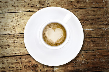 Coffee with heart
