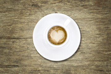 Coffee with heart
