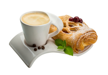 Coffee with pastry