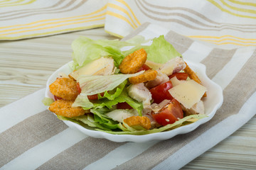 Caesar salad with chicken