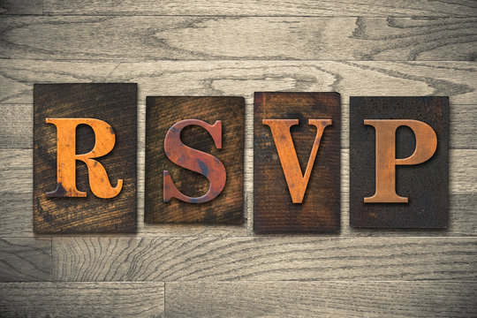 RSVP Wooden Letterpress Concept