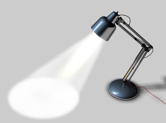 Lampada da tavolo blu