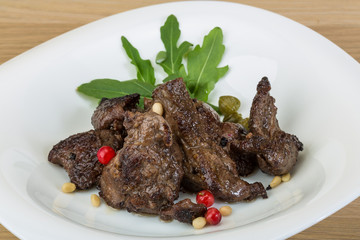 Roasted venison