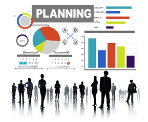 Obraz premium Diversity Business People Planning Startegy Vision Concept