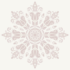 Damask Vector Orient Pattern