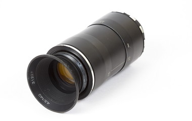 Fototapeta premium Old lens, the isolated image