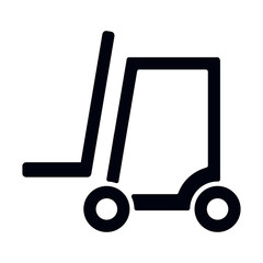 Forklift truck icon.