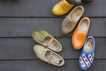 traditional dutch wooden shoes