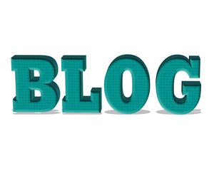 açık mavi renkli 3d blog yazısı