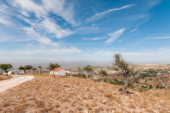 Beautiful landscape of Andalucia in the southern part of Spain.