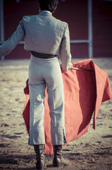 spectacle of bullfighting, where a bull fighting a bullfighter S