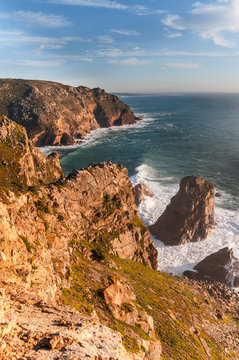 Vertical view of beautiful costline.