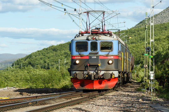 Fototapeta Ore train in Sweden