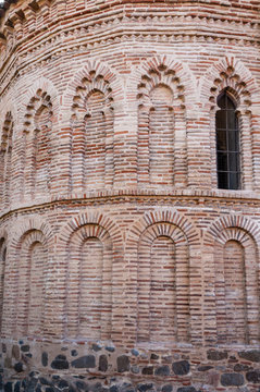 Architectual detail of typical mudejar spanish style, Spain.