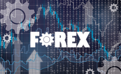 stock graph and gears