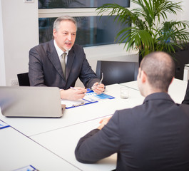 Business people at work