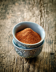 bowl of cinnamon powder