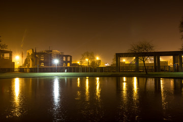 Kaisertherme Trier in germany at night