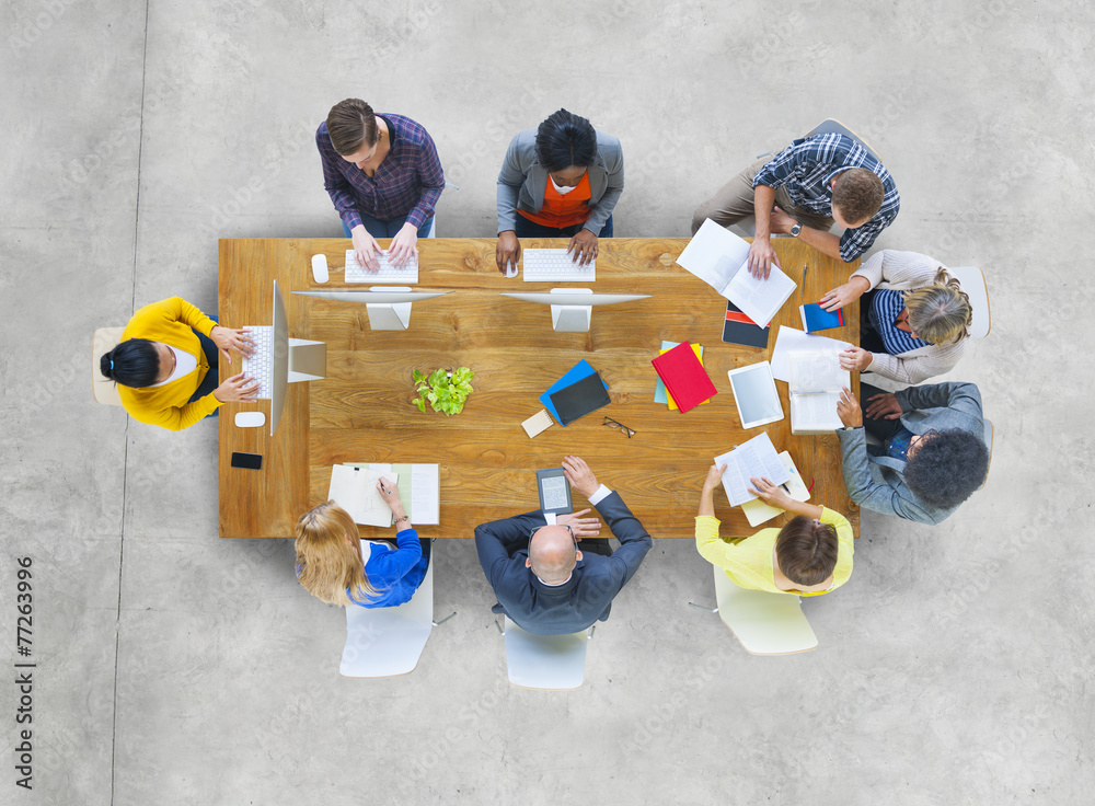 Canvas Prints diversity study group brainstorming meeting teamwork concept