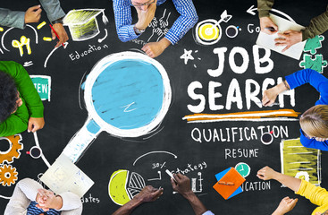 Ethnicity Business People Meeting Job Search Planning Concept