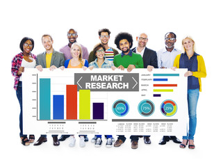 Market Research Percentage Research Marketing Strategy Concept