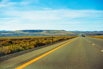 Fototapeta na wymiar Nevada Desert Highway
