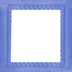 blue leather frame