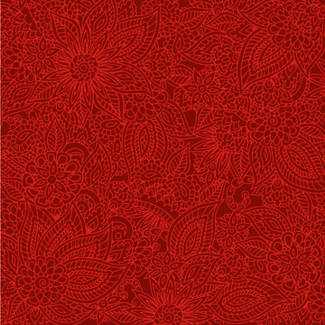 Red Doodle background