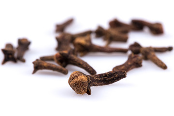 Cloves isolated on white background