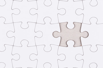 white jigsaw puzzle