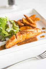 Salmon steak