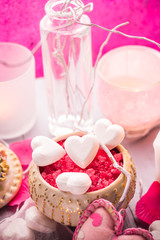 Spa composition Valentines Day heart love body health