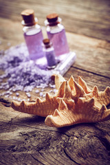 Spa still life with starfish