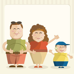 Illustration of family