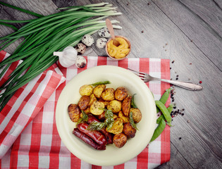 New roasted baked potato