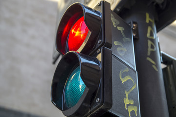 red traffic light