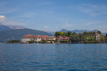 Fototapeta na wymiar Isola Bella Island and Lake Maggiore near Milan, Italy