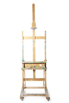 easle for painting in studio
