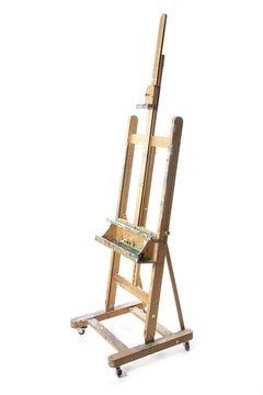 easle for painting in studio
