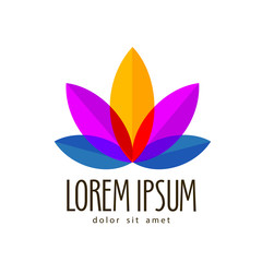 flower vector logo design template. nature or Ecology icon.