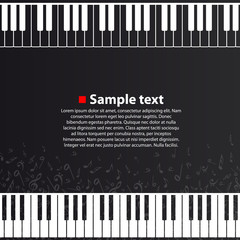 Fototapeta premium Piano background